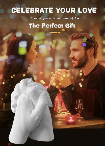 PewinGo Hand Casting Kit – Couples Gifts Idea, Anniversary for Couple Gift, Fun Date Night Ideas, Gift for Women and Men, Hand Molding Kit, Valentines Day, Christmas