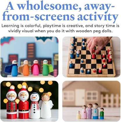 1-1/8 Baby Peg Dolls Pack of 100