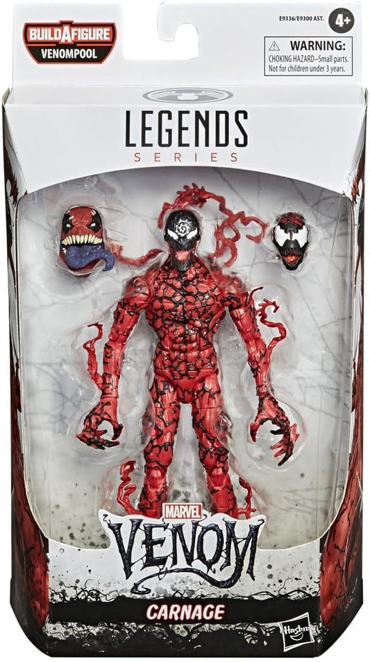 Hasbro Marvel Legends Series Venom 6-inch Collectible Action Figure Toy Carnage, Premium Design and 1 Accessory