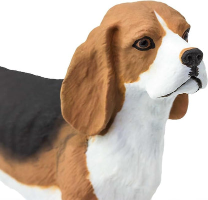 Safari Ltd. Beagle Figurine - Detailed 2.5" Plastic Model Figure - Fun Educational Play Toy for Boys, Girls & Kids Ages 3+