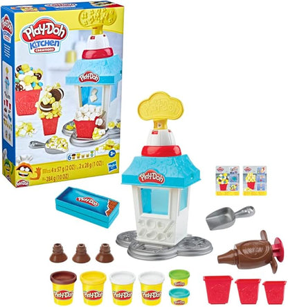 Play-Doh Kitchen Creations Popcorn Party Play Food Set with 6 Non-Toxic Cans