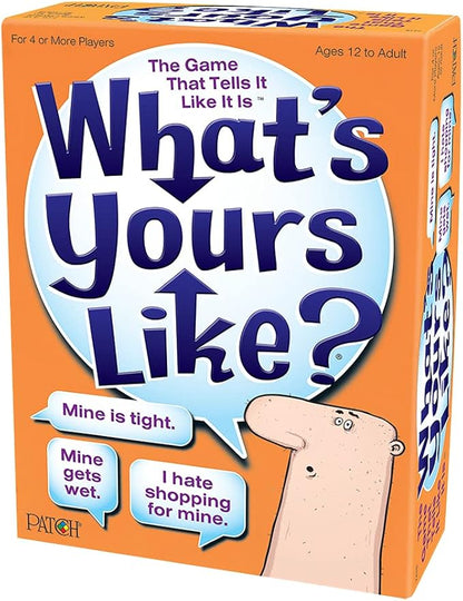 PlayMonster What's Yours Like? — Hilarious Party Card Game — Describe What Your Guess Word is Like — Ages 12+