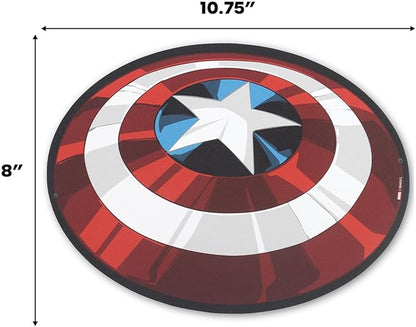 Open Road Brands Marvel Captain America Dimensional Shield Metal Sign - Fun Captain America Wall Art for Home
