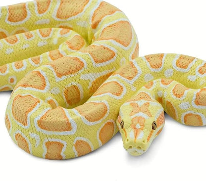 Safari Ltd. Albino Burmese Python Figurine - Lifelike 5.5" Snake Figure - Educational Toy for Boys, Girls, and Kids Ages 3+