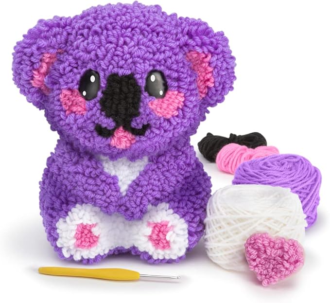 PlayMonster Yarnimals Koala — Loop Your Own Koala — Craft Kit — Make Your Own Animal Toy — Ages 8+