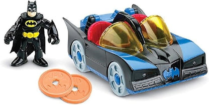 Fisher-Price Imaginext DC Super Friends Preschool Toy Batman Batmobile & Cycle Vehicle Set, 2 Figures, for Pretend Play Kids Ages 3+ Years