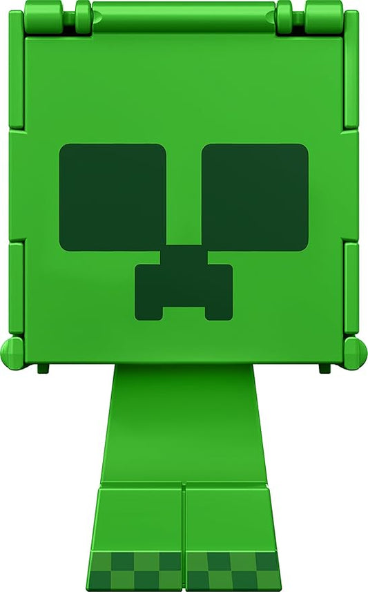 Mattel Minecraft Flippin’ Figs Figures Collection with 2-in-1 Fidget Play, 3.75-in Scale, Large Heads & Pixelated Design (Characters May Vary)