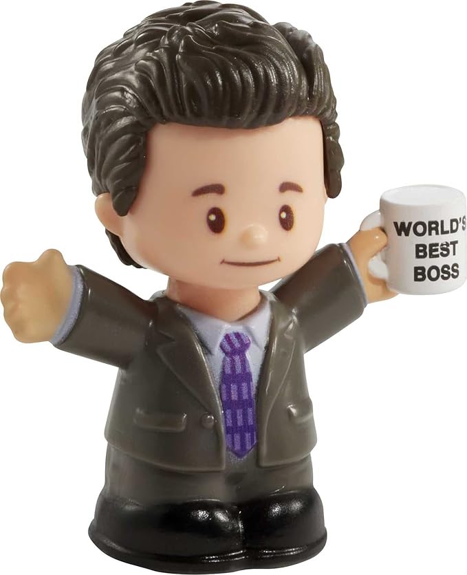 Little People Collector The Office US TV Show Special Edition Set for Adults & Fans, 4 Figures in Display Package