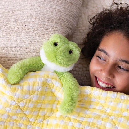 Vermont Teddy Bear Buddy Frog Plush - Frog Stuffed Animal, Green, 12 Inch - Designed in Vermont USA, Eco-Friendly Stuffed Animal Plush with Bear Hospital Care