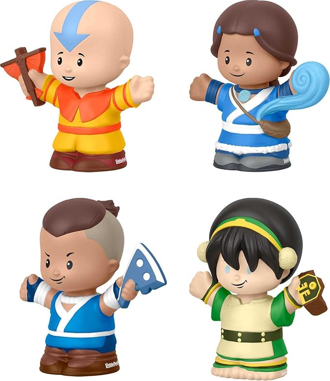 Little People Collector Avatar: The Last Airbender Special Edition Set for Adults & Fans, 4 Figures in Display Package
