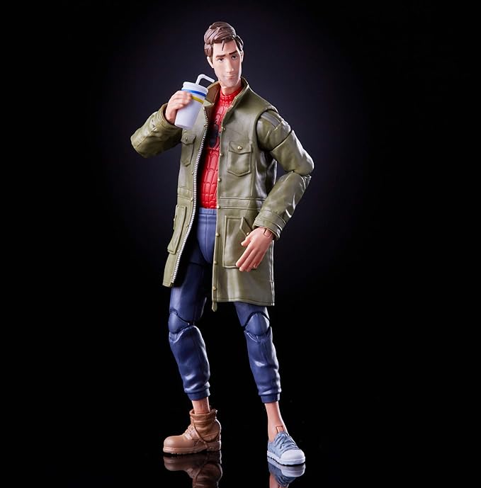 Hasbro Marvel Legends Series Spider-Man: Into The Spider-Verse Peter B. Parker 6-inch Collectible Action Figure Toy for Kids Age 4 and Up