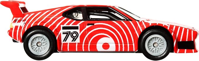 Hot Wheels Premium Car Culture Circuit Legends Toy Vehicle, 1:64 Scale Die-Cast BMW M1 Procar, Exotic Envy, Real Riders Tires, Metal/Metal Chassis