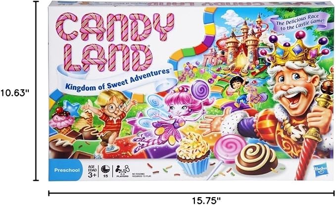 Hasbro Gaming Candy Land Kingdom of Sweet Adventures Board Game for Kids, Ages 3 & Up (Amazon Exclusive)