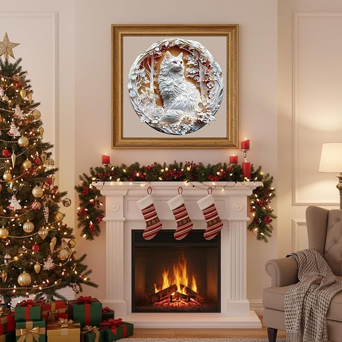 Wooden Puzzles Adults, 3D Cats Wooden Puzzles 100 Pieces, Unique Animal Shaped Wood Challenging Jigsaw Puzzles Christmas Birthday Gifts for Cat Lovers Friends, 8.5x8.5in