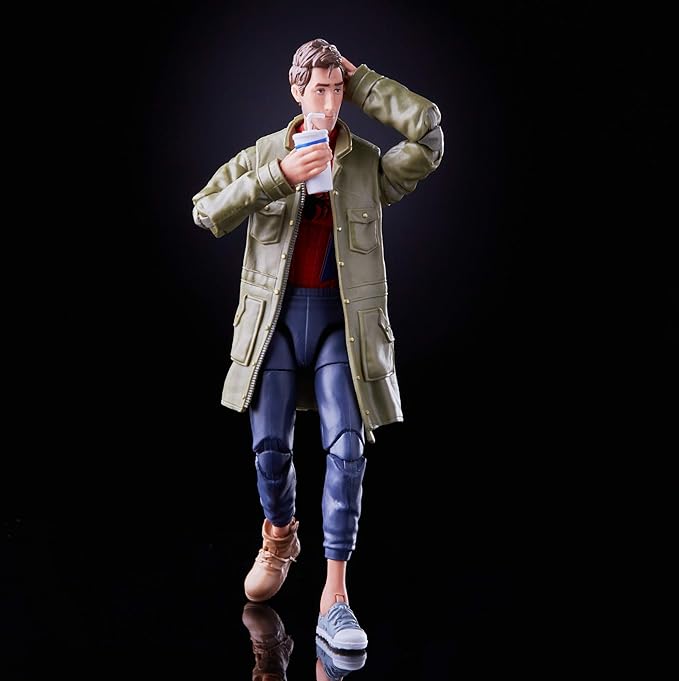 Hasbro Marvel Legends Series Spider-Man: Into The Spider-Verse Peter B. Parker 6-inch Collectible Action Figure Toy for Kids Age 4 and Up