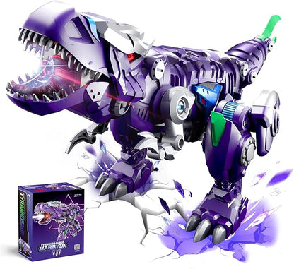 Transforming Toys Figures-Robot Toys for Boys, Action Figure for Kids 5 + Birthday Dinosaur Toys for Kids 5-14, ABS Metal Texture-Part of Alloy