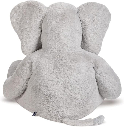 Vermont Teddy Bear Giant Elephant Stuffed Animal - 6 Foot Big Stuffed Elephant Plush from Giant Cuddle Collection - Collectible Plushies for Kids & Adults | Crafted in The USA