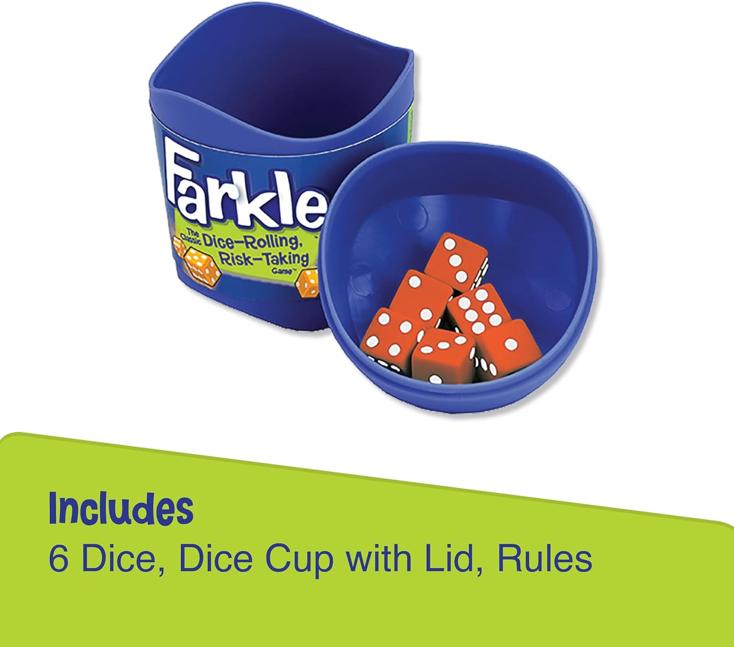 PlayMonster Farkle Classic Dice Game - Family Game Night - Easy to Travel - Ages 8+