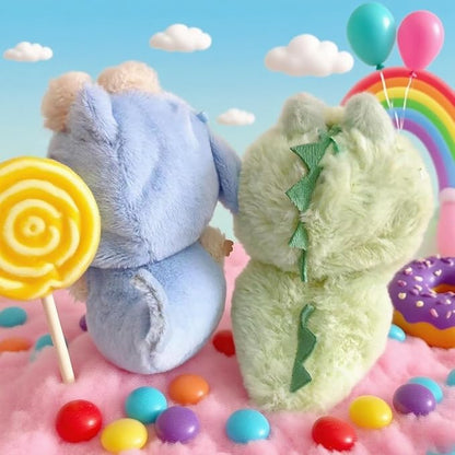 (2-Pack) 17cm Doll Clothes Set, Plush Green Dinosaur and Blue Shark Outfits for 17cm Dolls, Soft and Stylish Dress Up Doll Clothes, Adorable and Cute Clothing with Cozy Texture and Fun Design