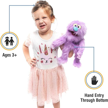 14" Purple Monster, Hand Puppet