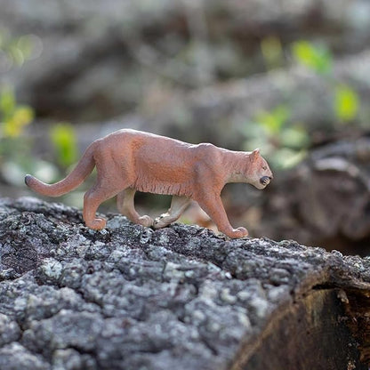 Safari Ltd. Mountain Lion Figurine - Realistic 5.5" Hand-Painted Wildlife Figure - Educational Toy for Boys, Girls & Kids Ages 3+