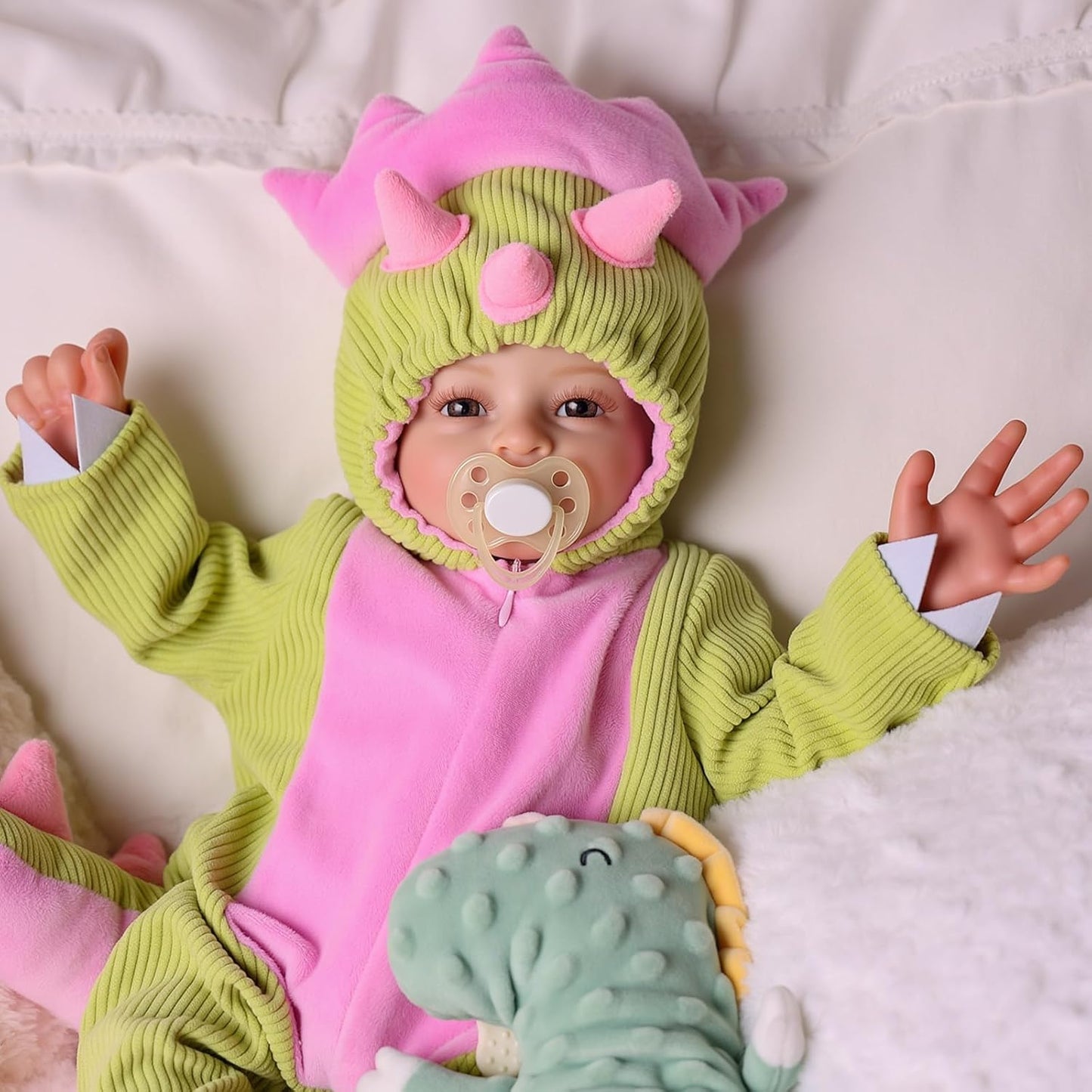 BABESIDE Baby Dolls, 17inch Large Realistic Cute Soft Body Baby Doll Real Life Baby Dolls with Accessories for 3+ Year Old Girls Gifts, Pretend Play, Collection