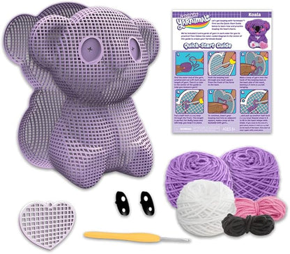 PlayMonster Yarnimals Koala — Loop Your Own Koala — Craft Kit — Make Your Own Animal Toy — Ages 8+