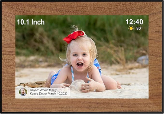 Digital Picture Frame,WiFi frameo Digital Photo Frame with 10.1 Inch 1280x800 IPS Touch Screen,Easy Load from Phone Digital Frame,Auto Rotating Pohto/Video by Electronic Picture Frame,Best Gift