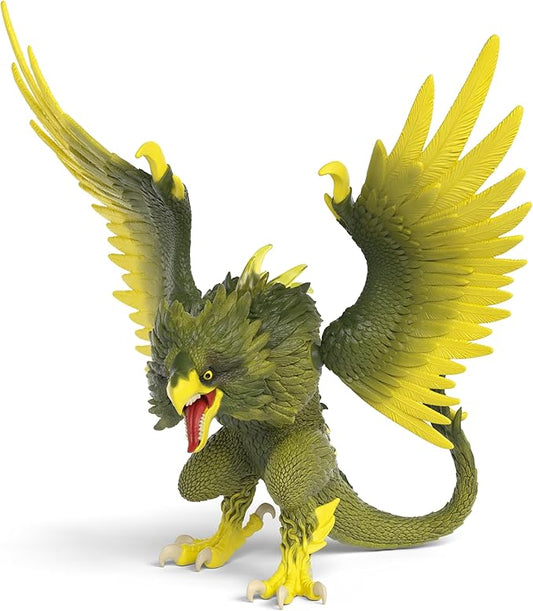 Schleich Eldrador Creatures - 6" Jungle Raptor Figurine Toy with Moveable Wings - Parrot Fantasy Toys - Bird Beast Figure for Boys and Girls - Imaginative Play Monster Toys for Kids Ages 7+ | 70854