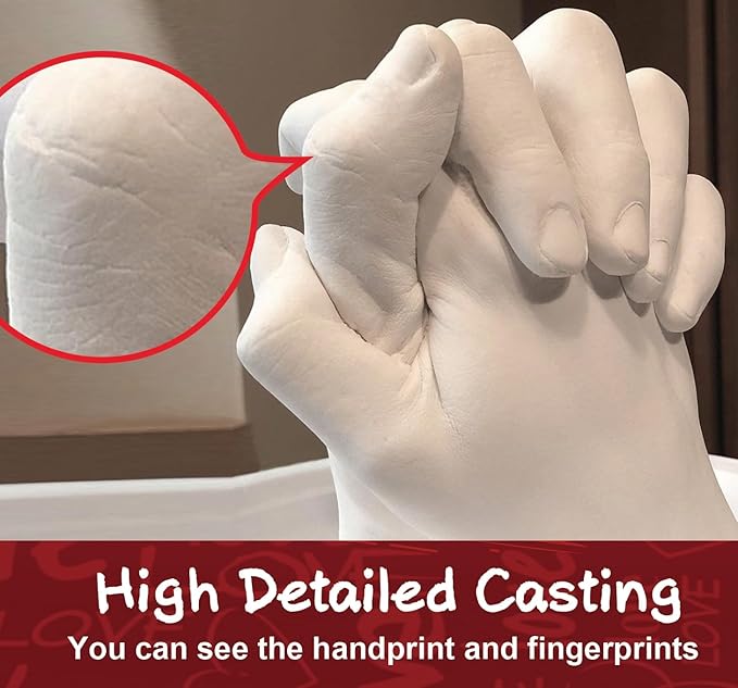PewinGo Hand Casting Kit – Couples Gifts Idea, Anniversary for Couple Gift, Fun Date Night Ideas, Gift for Women and Men, Hand Molding Kit, Valentines Day, Christmas