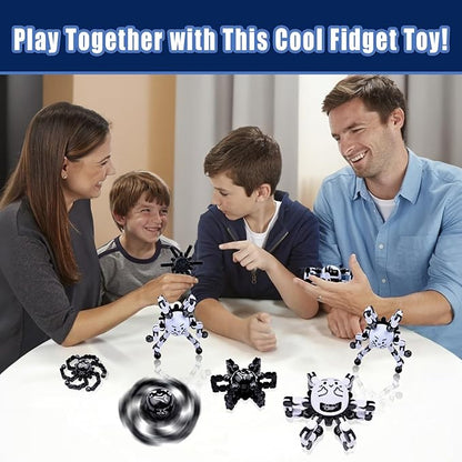 Transformable Fidget Spinners Toys for Adults and Kids,Cool Fingertip Gyros Gifts for Christmas Birthdays Stocking Stuffers,Teens Sensory Travel Toy for Boy Girls ADHD Autism Relief Stress