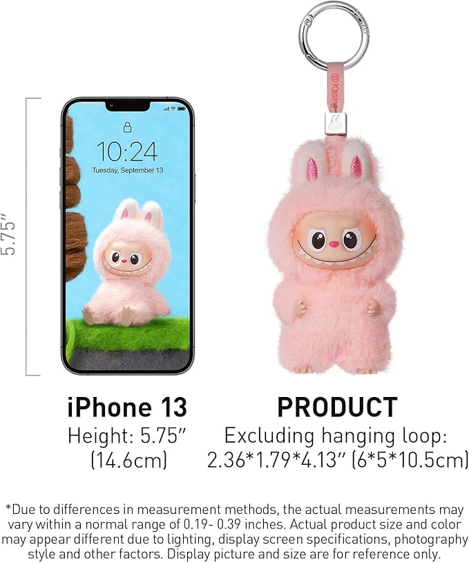 POP MART The Monster Pin for Love Series (N-Z) Mini Labubu Doll Blind Box Keychain – Vinyl Plush Pendant, Bag Charm, Collectible Holiday & Birthday Gift for Kids & Adults, Single Box