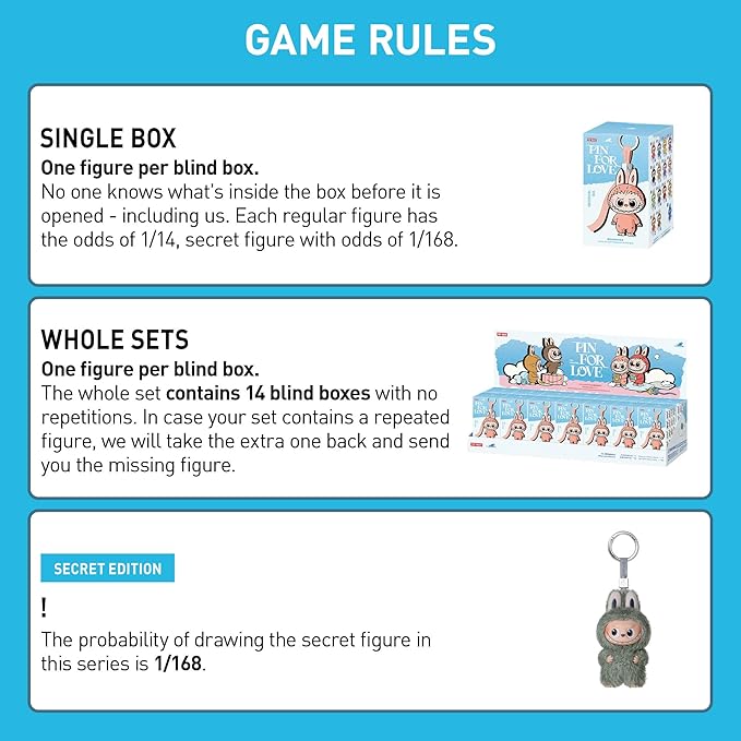 POP MART The Monster Pin for Love Series (N-Z) Mini Labubu Doll Blind Box Keychain – Vinyl Plush Pendant, Bag Charm, Collectible Holiday & Birthday Gift for Kids & Adults, Single Box