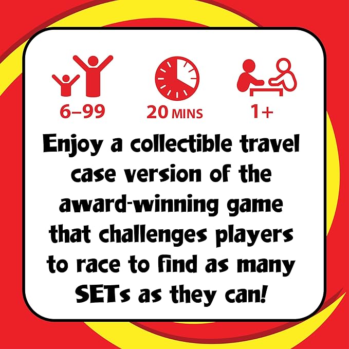 PlayMonster Set Card Games for Kids - Travel Case Bundle, Cards Included, Fun Family Games, Travel, Memory, Learning, Multi-Player, Ages 6+