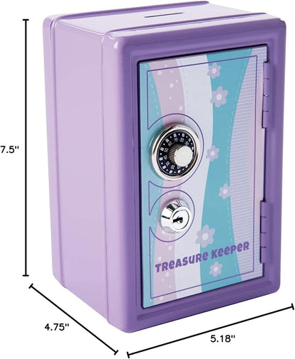 Fat Brain Toys My Treasure Keeper Safe & Bank - Lockable Coin Bank for Ages 5+