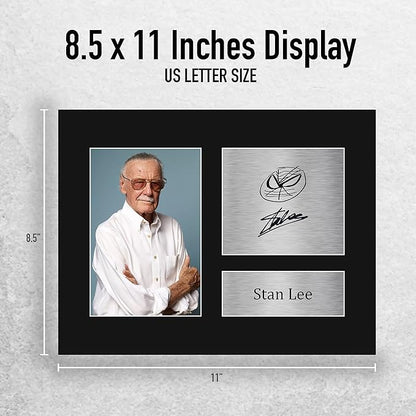 HWC Trading Stan Lee Marvel Gifts USL Signed Printed Autograph Picture for TV Show Fans - US Letter Size
