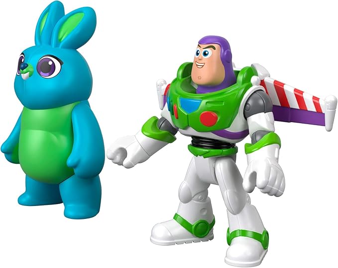 Fisher-Price Imaginext Disney Pixar Toy Story 4 Buzz Lightyear & Bunny Figure 2-Pack