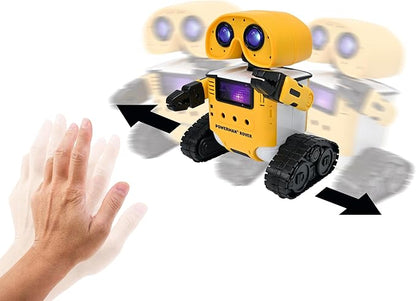 LEXiBOOK, Powerman® Rover, Your Adorable Remote-Controlled Robot Companion, Remote and Gesture Control, Plays Music and Dances, Repeats After You, Light and Sound Effects, STEM programmable, ROB14