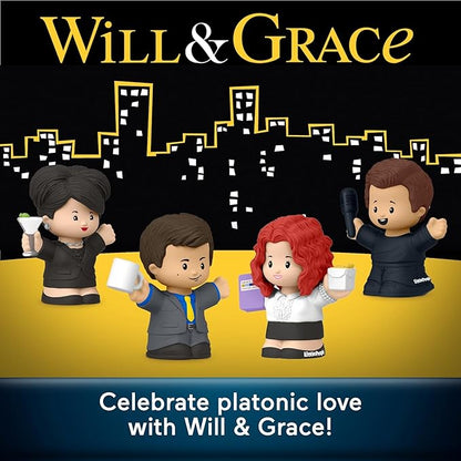 Little People Collector Will and Grace TV Series Special Edition Set for Adults & Fans, 4 Figures in a Display Package (Amazon Exclusive)