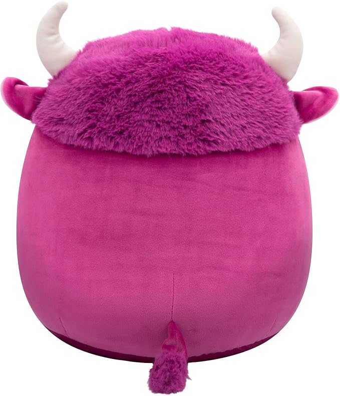 Squishmallows Original 12-Inch Dave Plum Bison - Official Jazwares Plush (Medium-Sized)