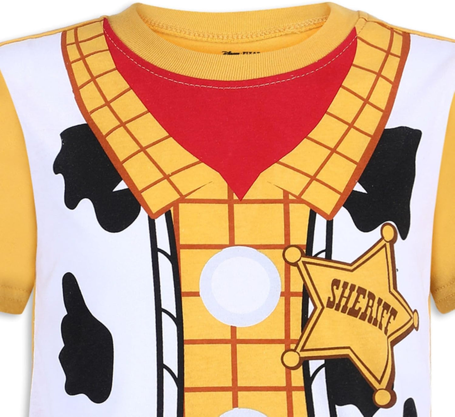 Disney Toy Story Woody and Buzz Lightyear Boys Short Sleeve T-Shirt and Pants Set for Toddler and Little Kids