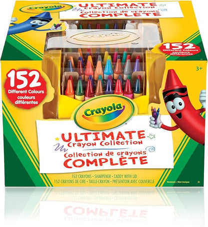 Crayola Ultimate Crayon Caddy with Lid and Sharpener, 152 Crayons (520030)