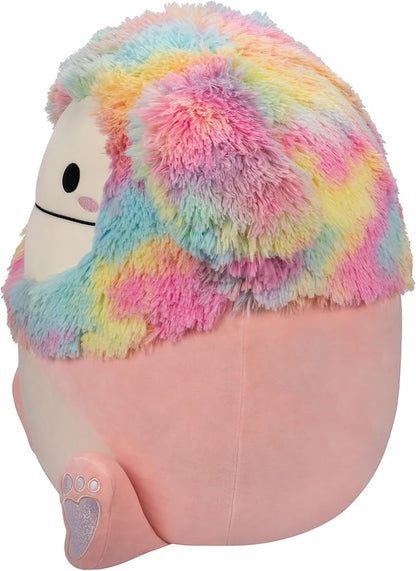 Squishmallows 20-Inch Diane Peach Bigfoot with Rainbow Hair - Jumbo Ultrasoft Official Kelly Toy Plush - Amazon Exclusive