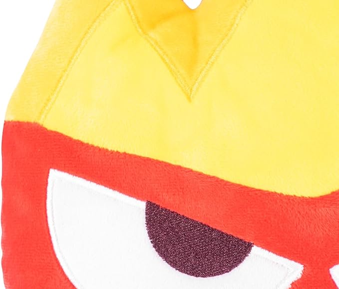 Jay Franco Disney Pixar Inside Out Anger Nogginz Set - 40 x 50 Inch Lightweight Travel Throw Blanket & Pillow - Kids Super Soft 2 Piece Bedding Set