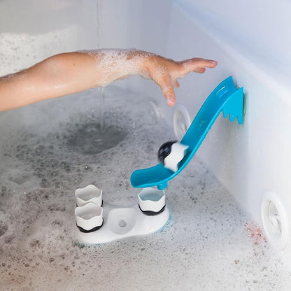 Fat Brain Toys Waddle Bobbers, Kids Bath Toys, Bath Time Fun Playset with Floating Penguins