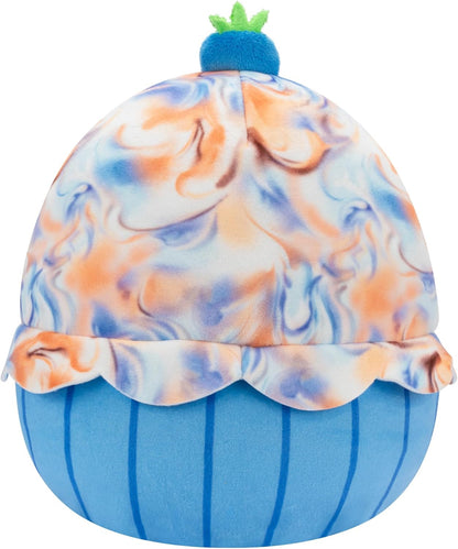 Squishmallows Original 8-Inch Maudi Marbled Blueberry Cupcake with Blue Wrapper - Official Jazwares Plush