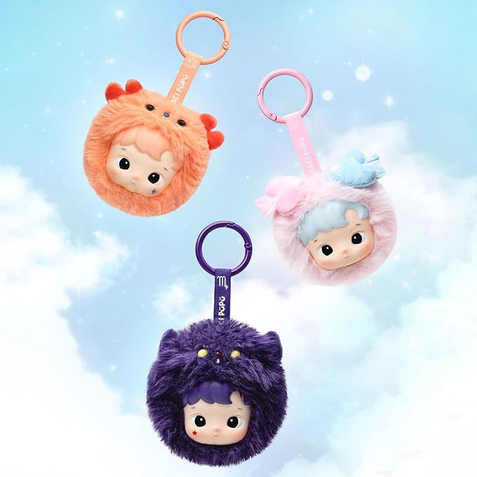 POP MART HACIPUPU The Constellation Series-Vinyl Plush Blind Box, HACIPUPU Blind Box Figures, Random Design Action Figures Collectible Toys Home Decorations, Holiday Birthday Gifts,Single Box