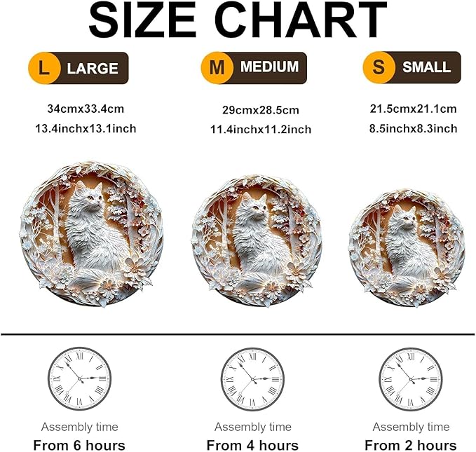 Wooden Puzzles Adults, 3D Cats Wooden Puzzles 100 Pieces, Unique Animal Shaped Wood Challenging Jigsaw Puzzles Christmas Birthday Gifts for Cat Lovers Friends, 8.5x8.5in