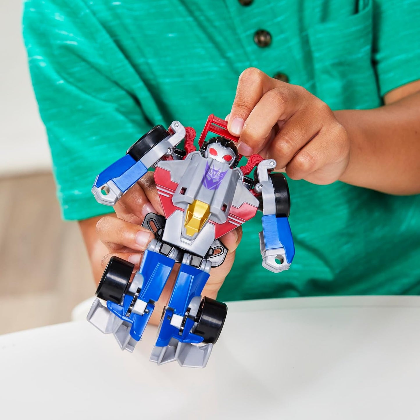 Transformers Bumblebee and Starscream Bot Racers, Easy to Change from Robot Toys to Car Toys, Action Figures for Boys and Girls 3+ (Amazon Exclusive)