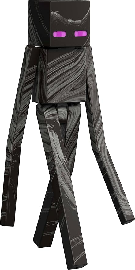 Mattel Minecraft Action Figure & Accessories Toy Set, Enderman Posable Character Collectible Inspired by a Minecraft Movie, 3.25-inch Scale